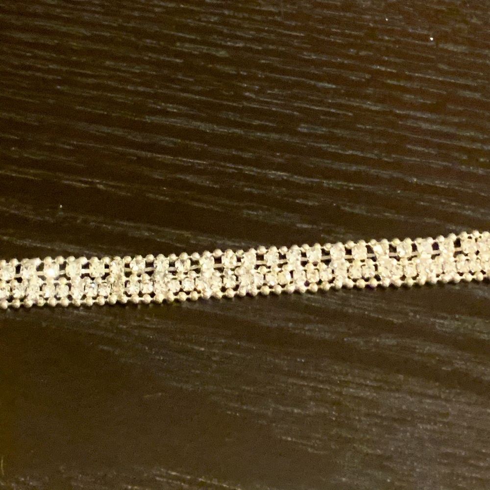 Silver sparkly bracelet